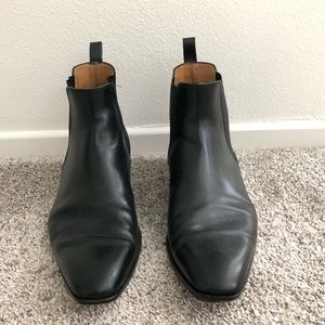 Men’s Black Leather Chelsea Boots - size 11 1/2